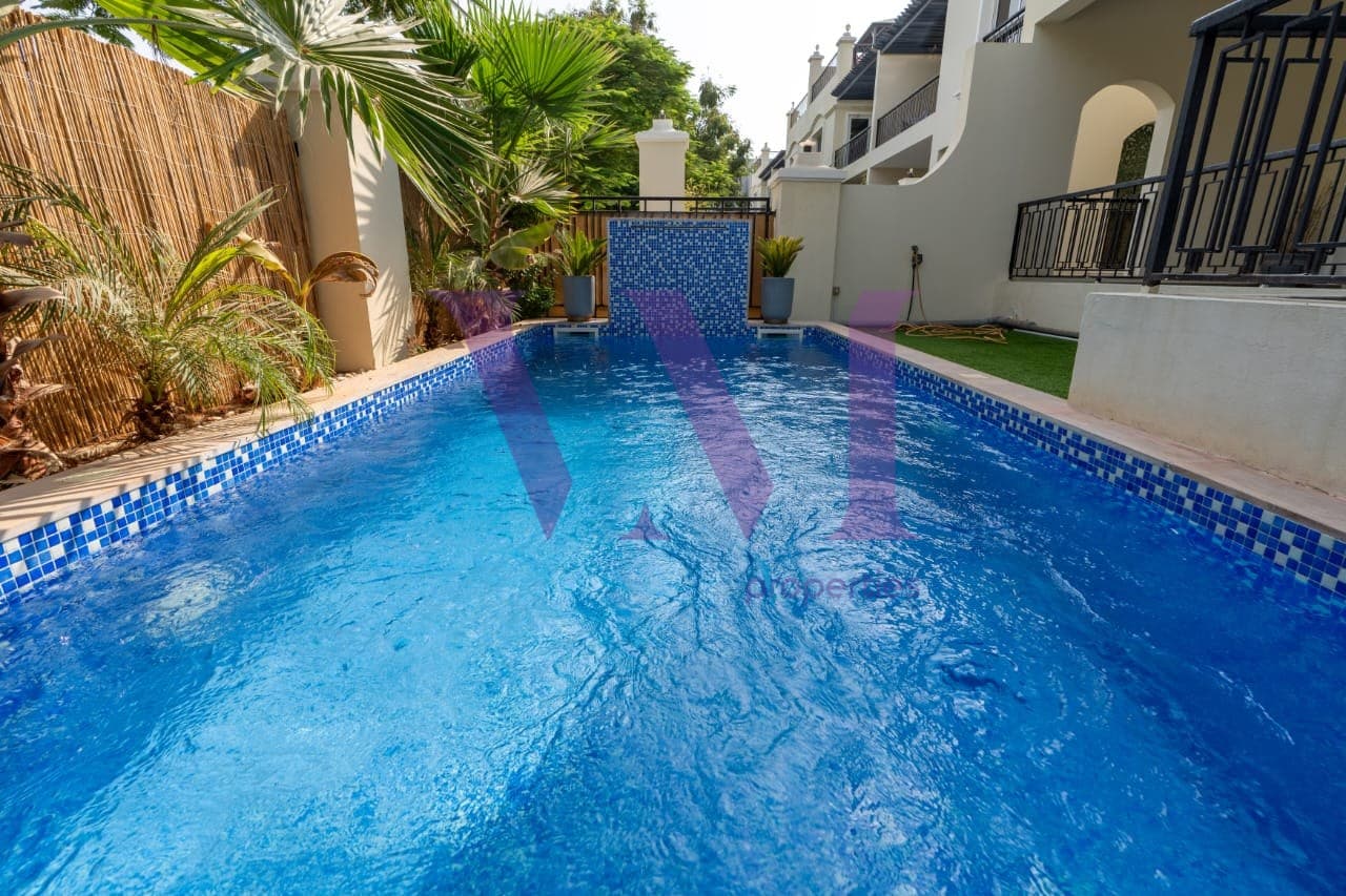 Private Pool | Fully Furnished | 4 BHK+Maid | Bayt — Al Hamra Village