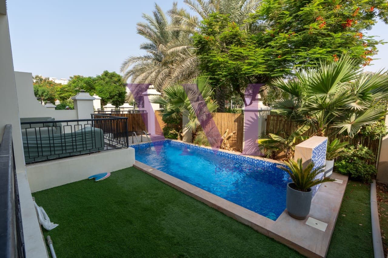 Private Pool | Fully Furnished | 4 BHK+Maid | Bayt — Al Hamra Village