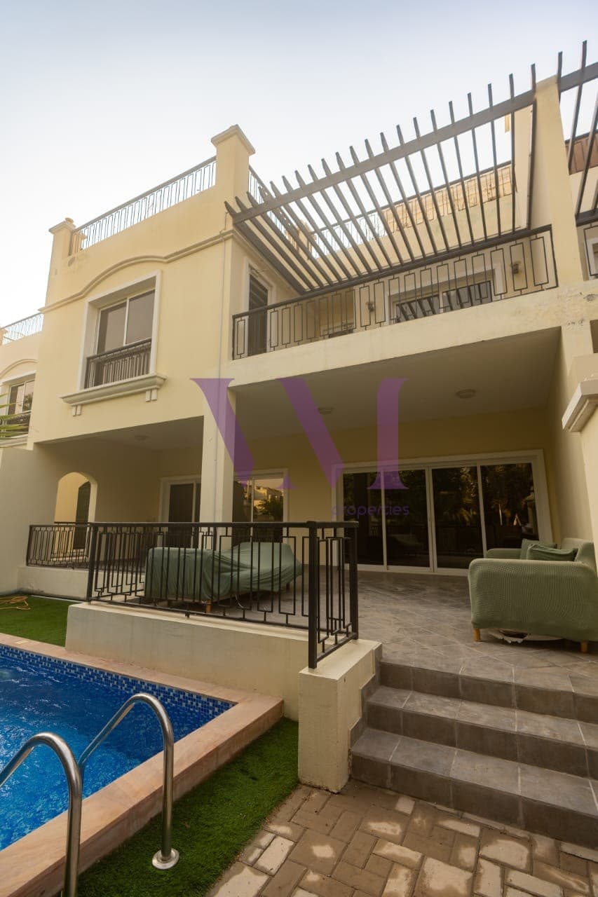 Private Pool | Fully Furnished | 4 BHK+Maid | Bayt — Al Hamra Village