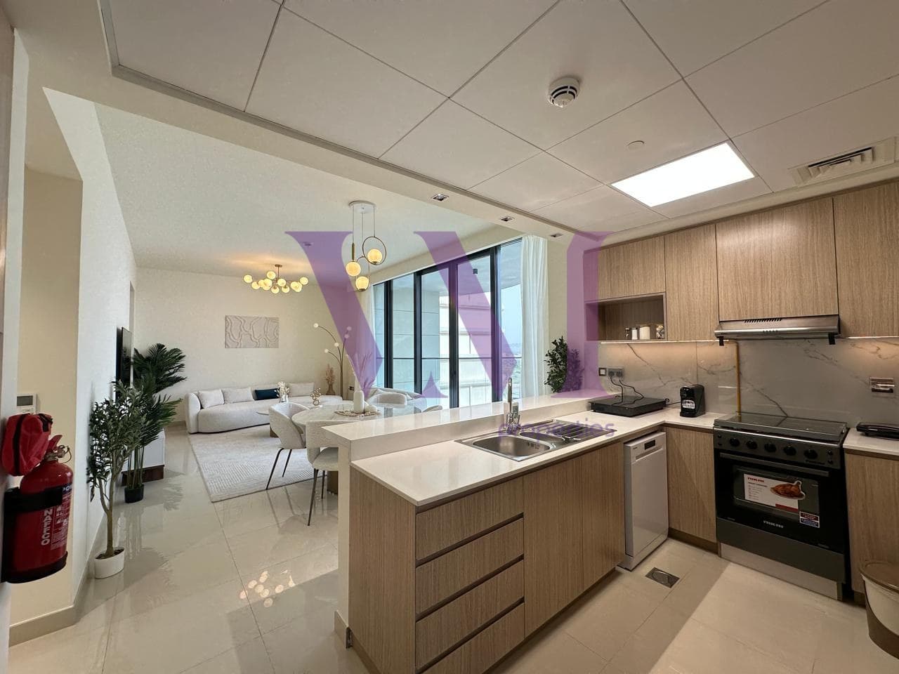 Fully Furnished 2-Bedroom Apartment + Maid Room — Mina Al Arab