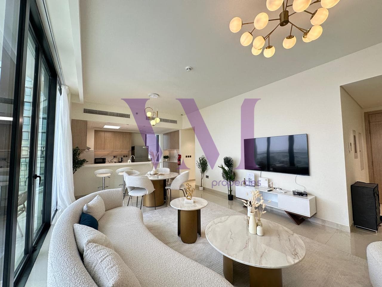 Fully Furnished 2-Bedroom Apartment + Maid Room — Mina Al Arab
