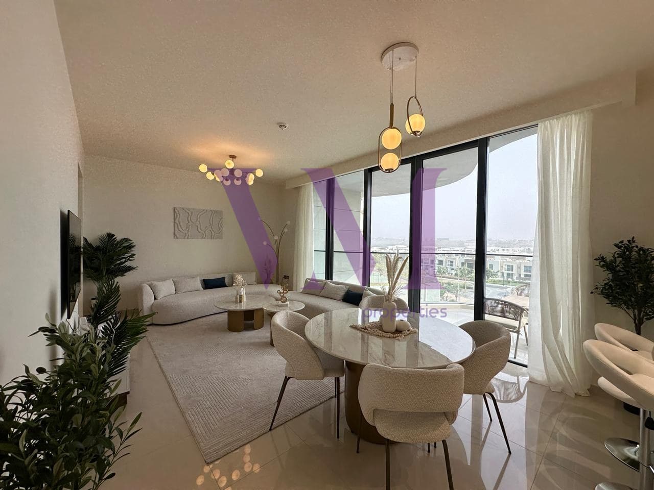 Fully Furnished 2-Bedroom Apartment + Maid Room — Mina Al Arab