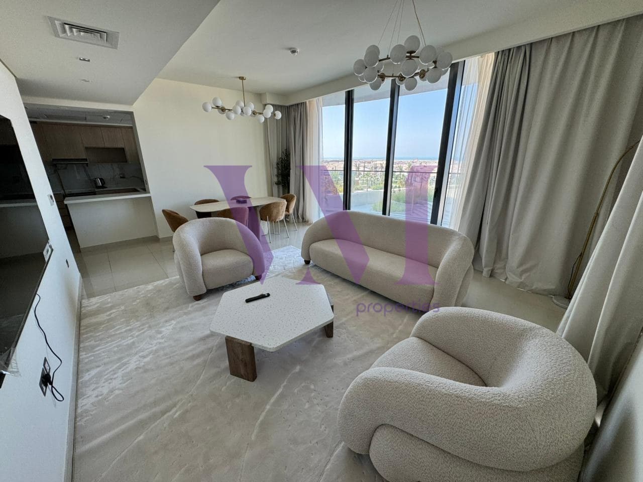 Furnished 2BR + Maid | Sea View | Modern Interiors — Mina Al Arab