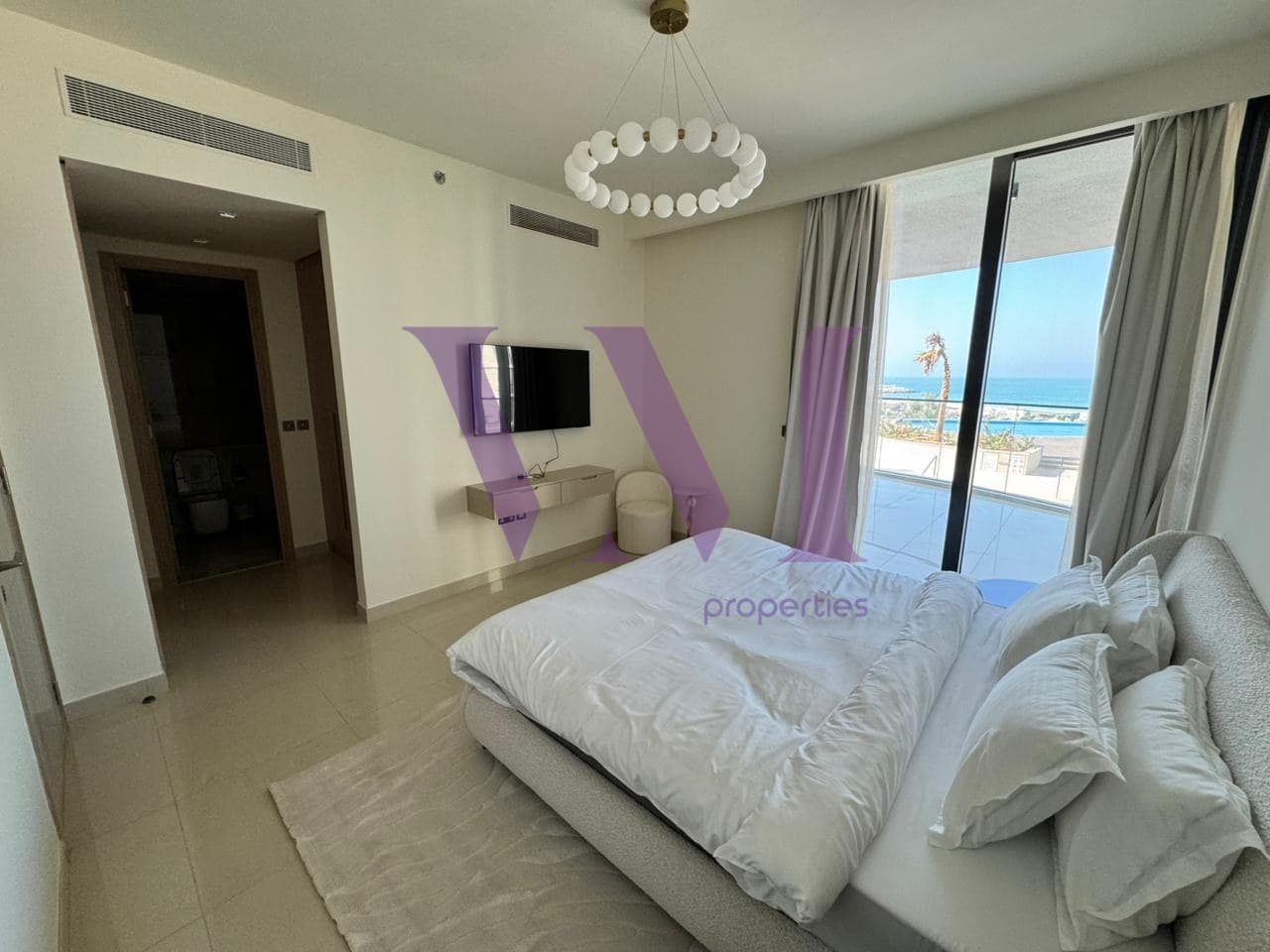 Furnished 2BR + Maid | Sea View | Modern Interiors — Mina Al Arab