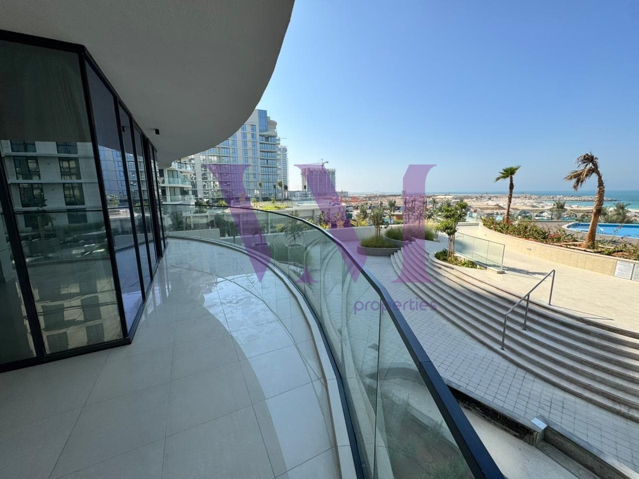 Furnished 2BR + Maid | Sea View | Modern Interiors — Mina Al Arab