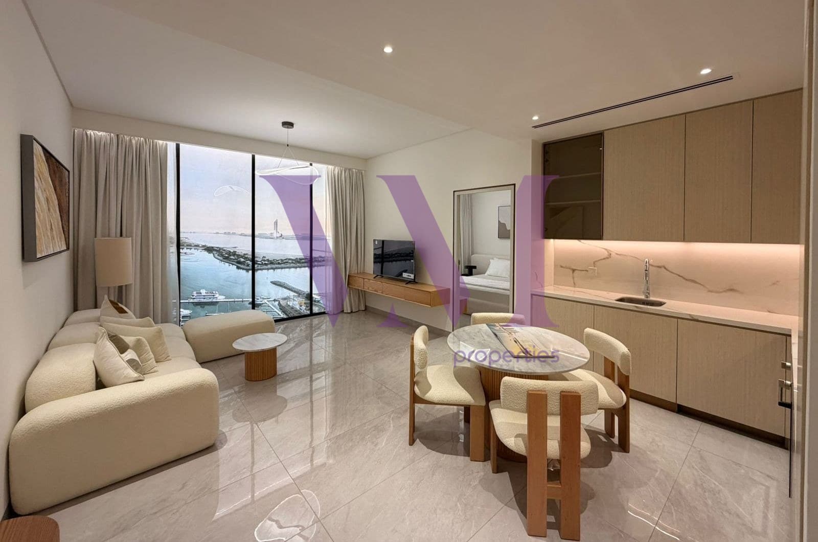 Waterfront Studio | Direct Sea View — Al Hamra Village