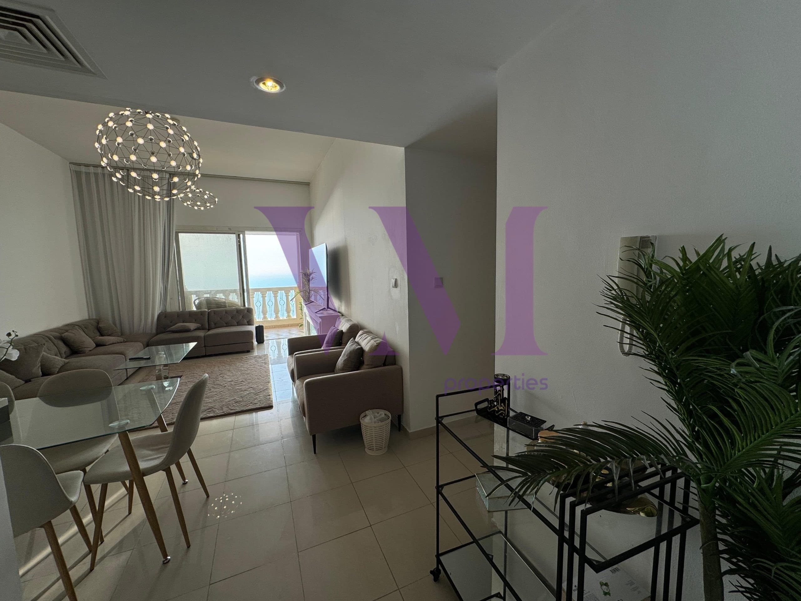 2BR | Fully Furnished | High Floor | Sea View — Al Hamra Village