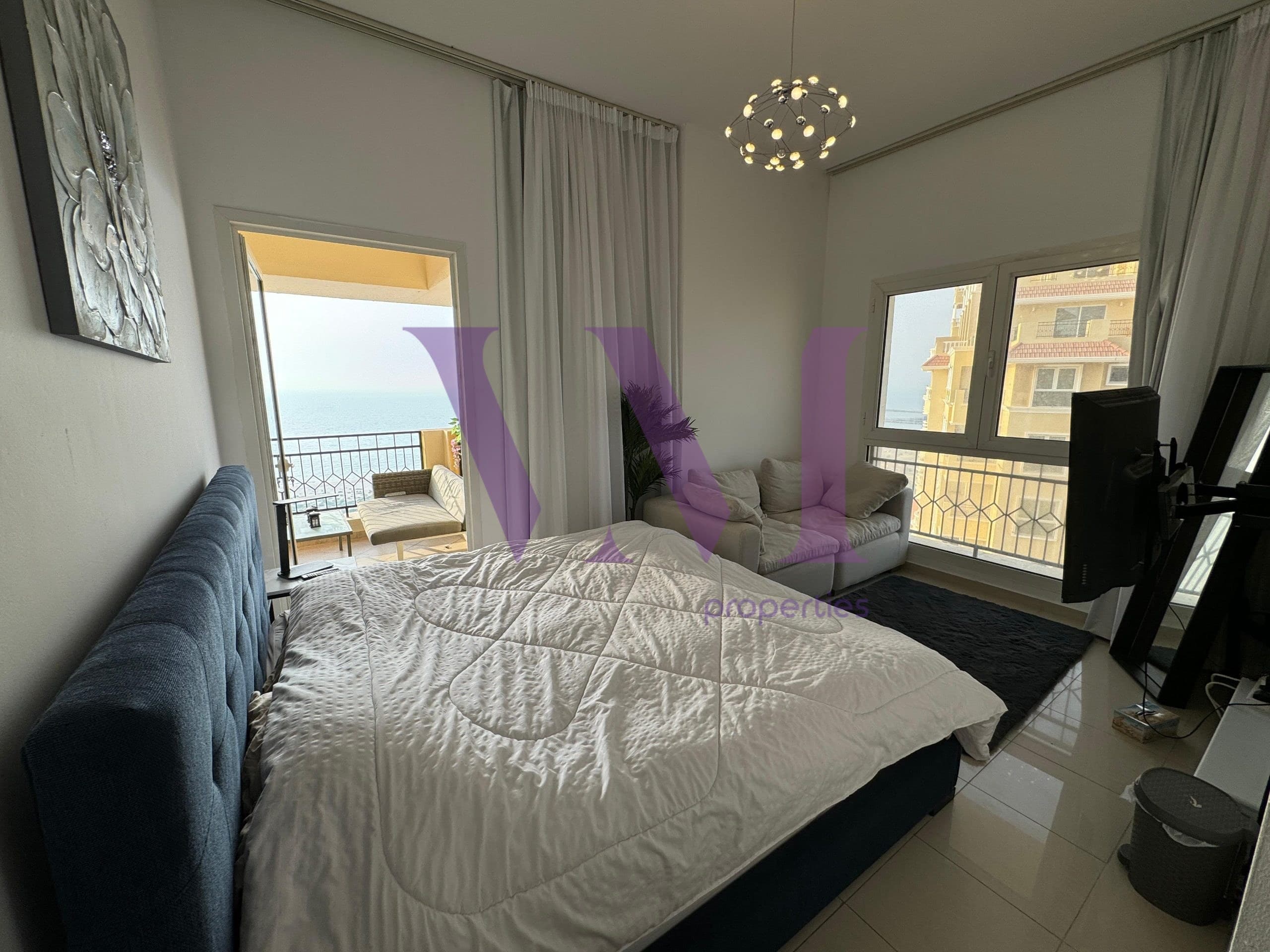 2BR | Fully Furnished | High Floor | Sea View — Al Hamra Village