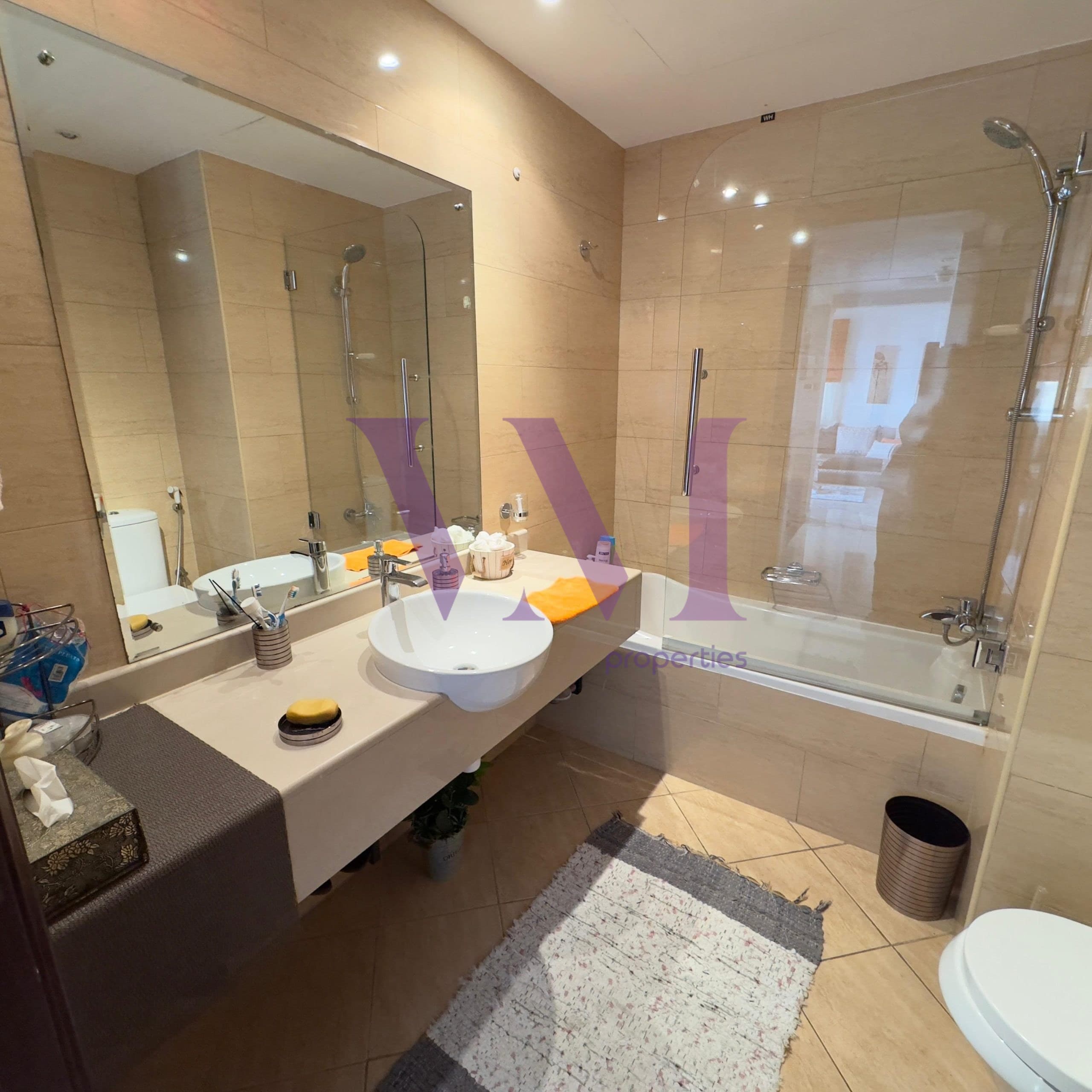 1BR | Fully Furnished | High Floor | Lagoon view — Al Hamra Village