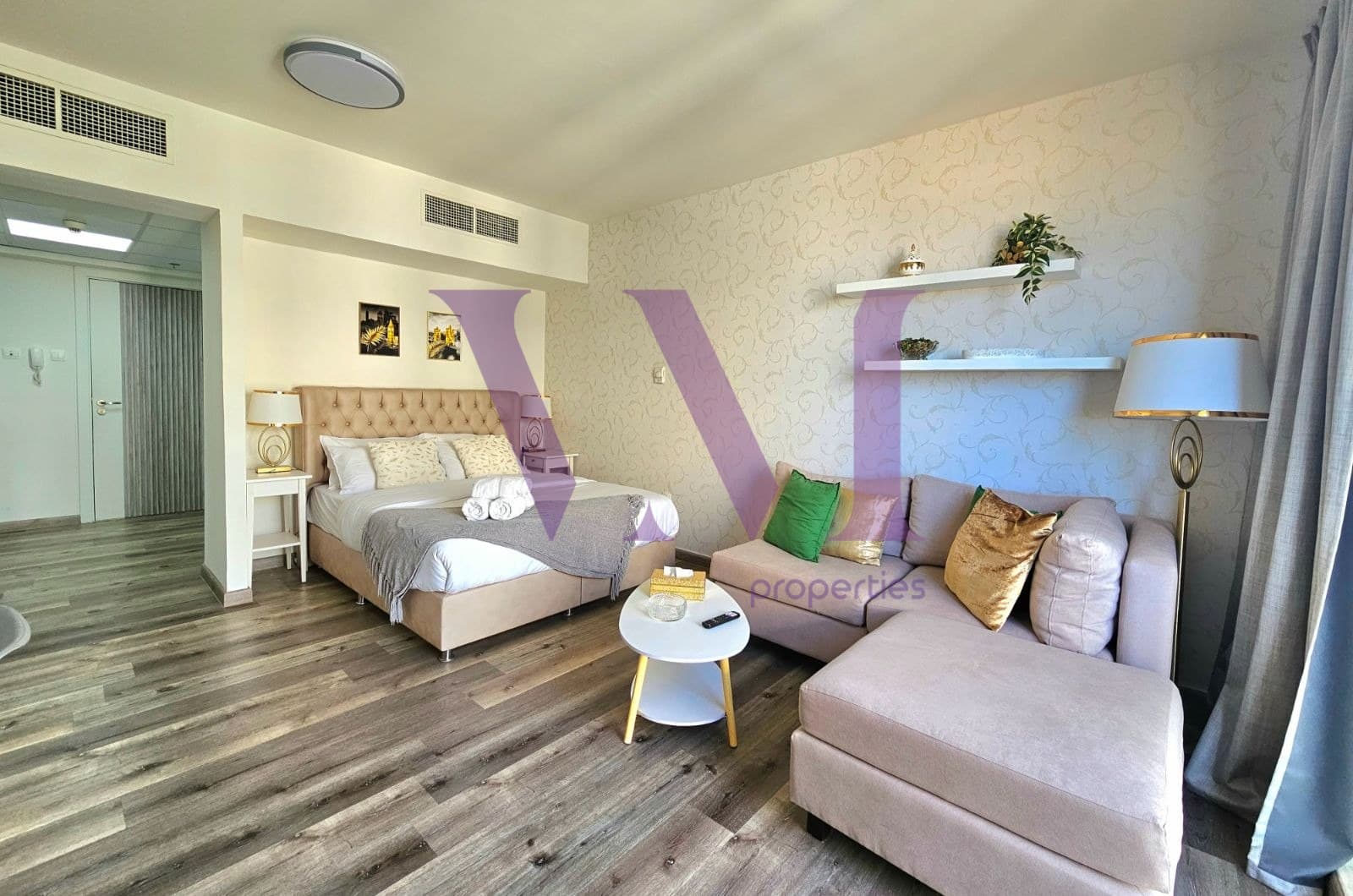 Stylish Upgraded Studio with Partial Sea View — Al Marjan Island
