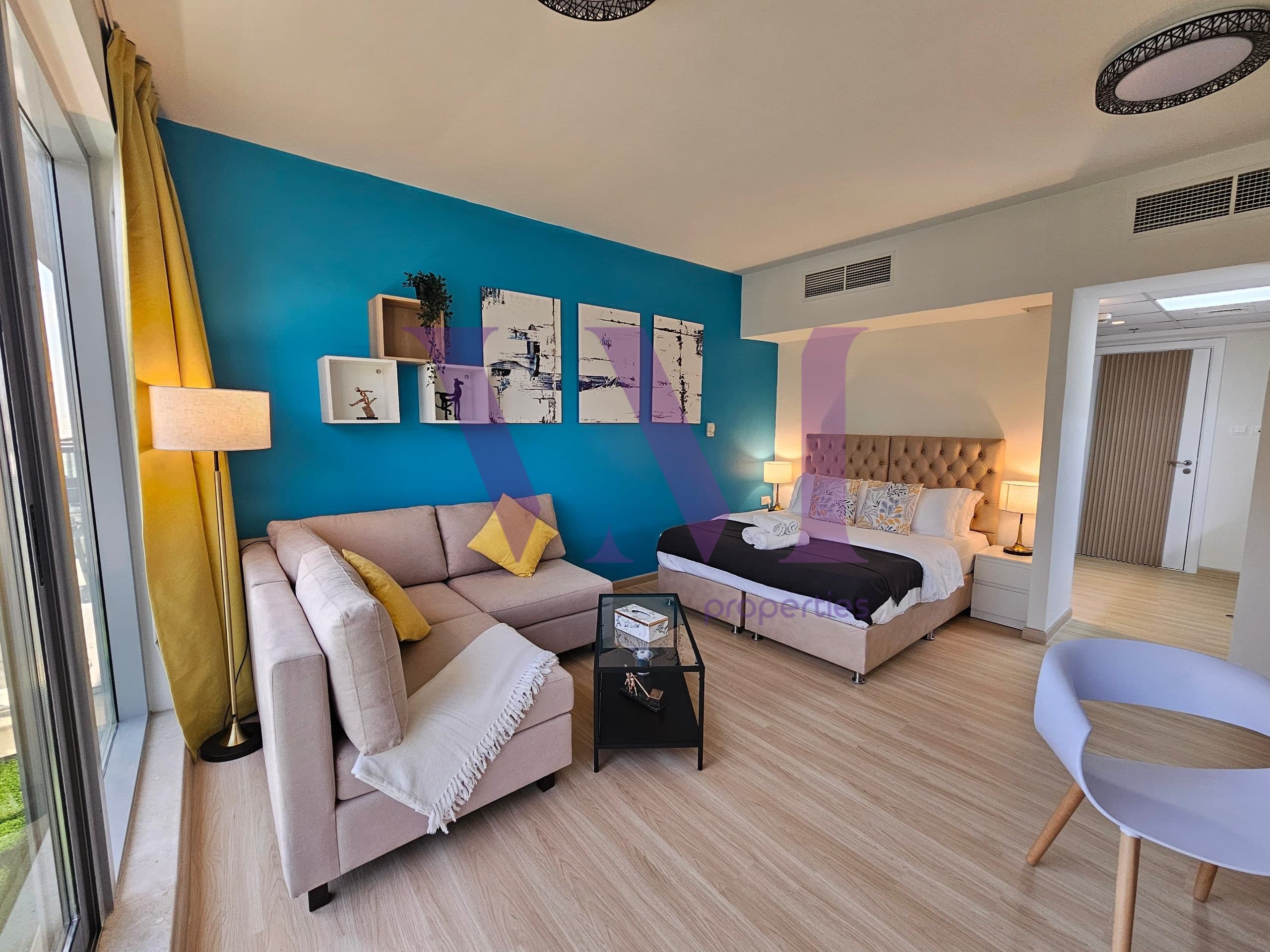 Fully Upgraded & Rented Studio | High Floor — Al Marjan Island