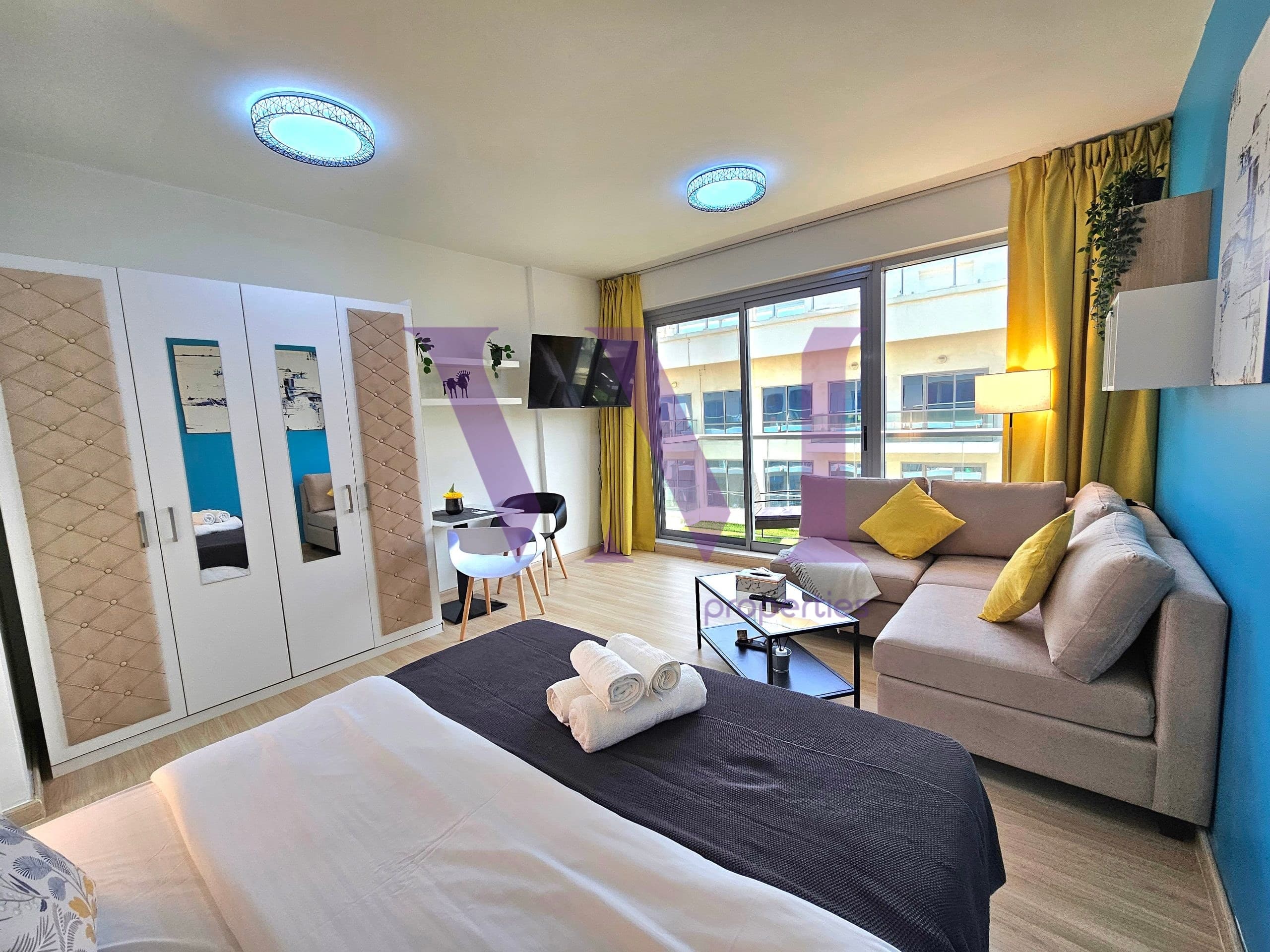 Fully Upgraded & Rented Studio | High Floor — Al Marjan Island