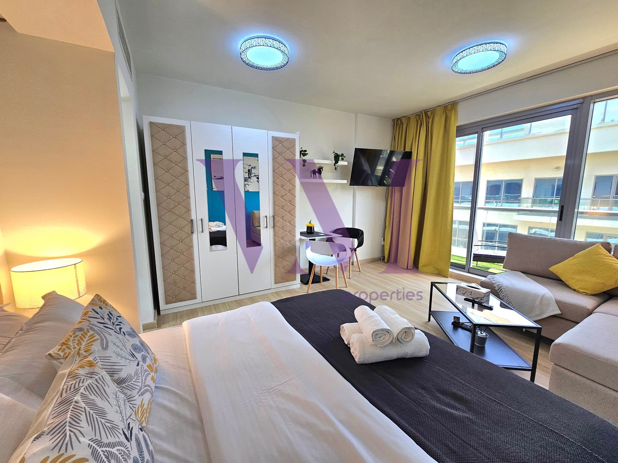 Fully Upgraded & Rented Studio | High Floor — Al Marjan Island