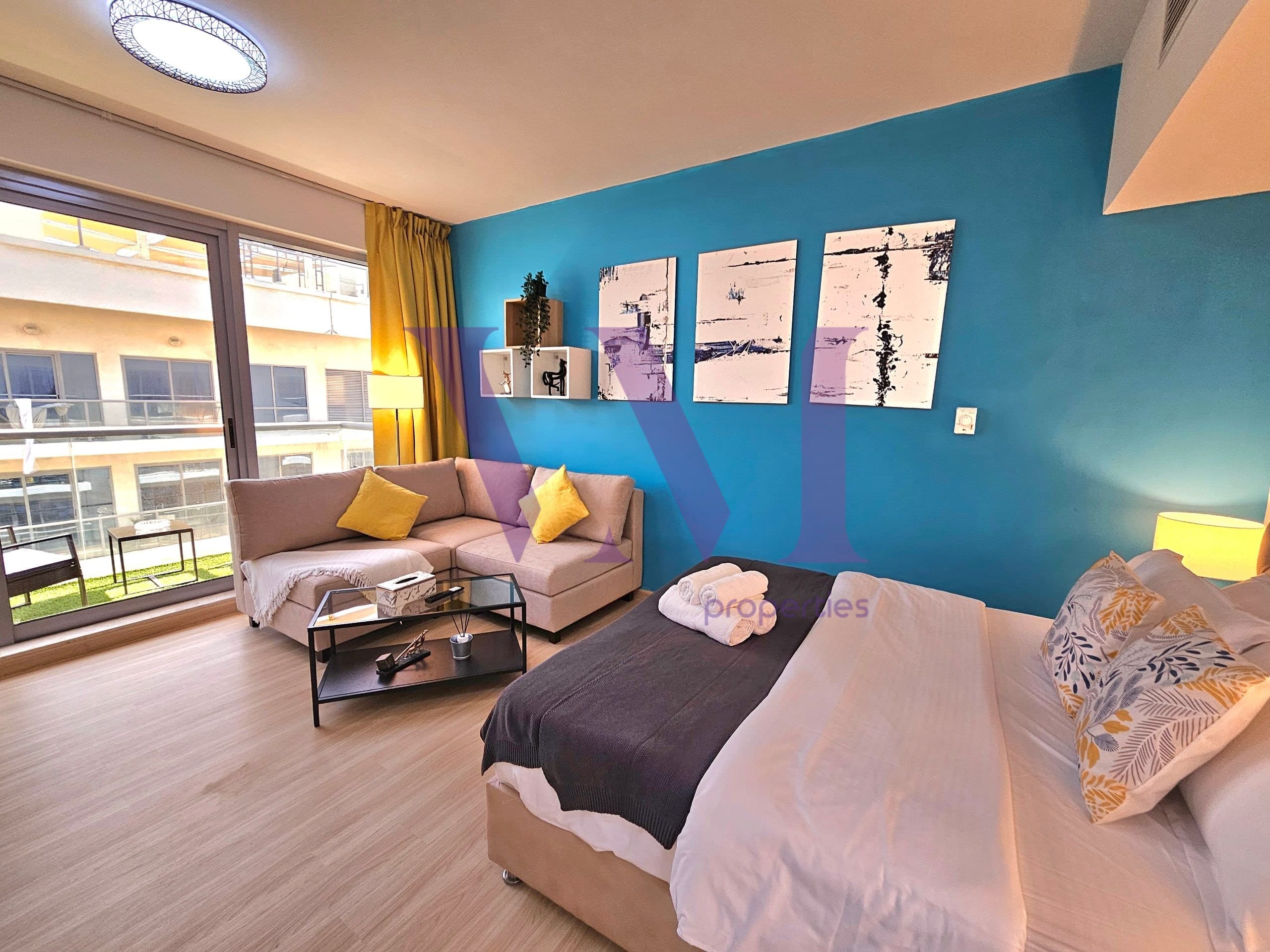 Fully Upgraded & Rented Studio | High Floor — Al Marjan Island