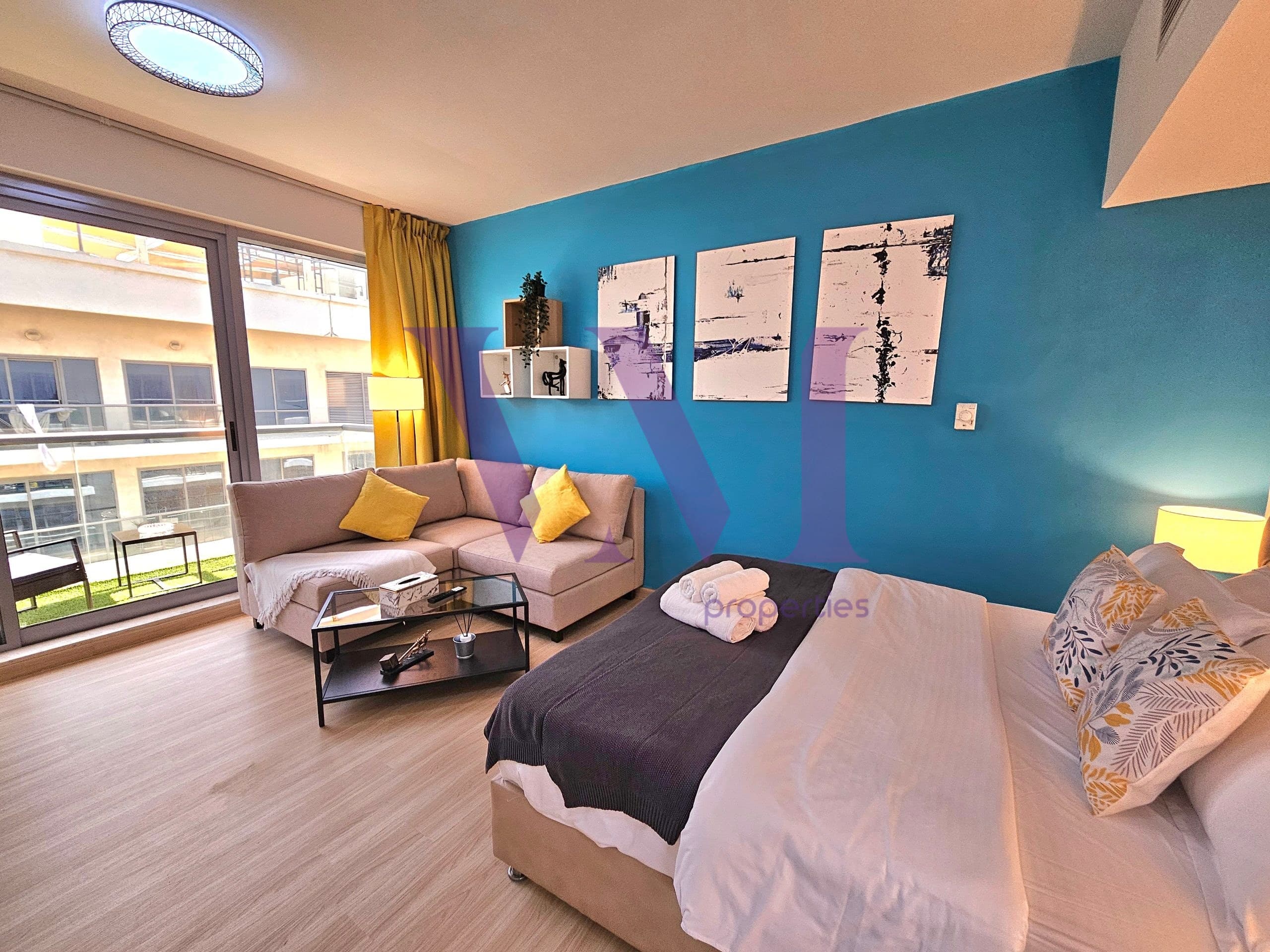 Fully Upgraded & Rented Studio | High Floor — Al Marjan Island