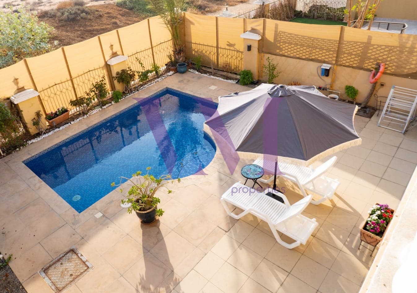 Private Pool l Furnished 4 Beds + Maid Villa — Al Hamra Village