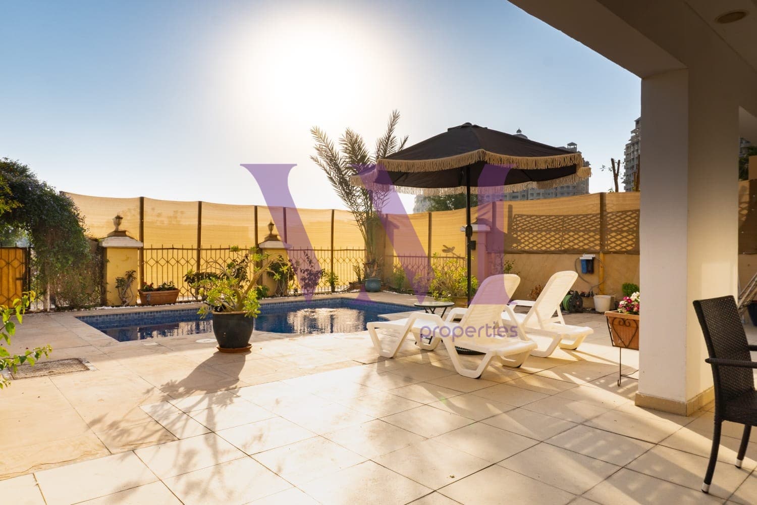Private Pool l Furnished 4 Beds + Maid Villa — Al Hamra Village