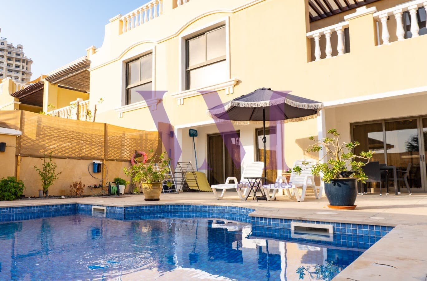 Private Pool l Furnished 4 Beds + Maid Villa — Al Hamra Village
