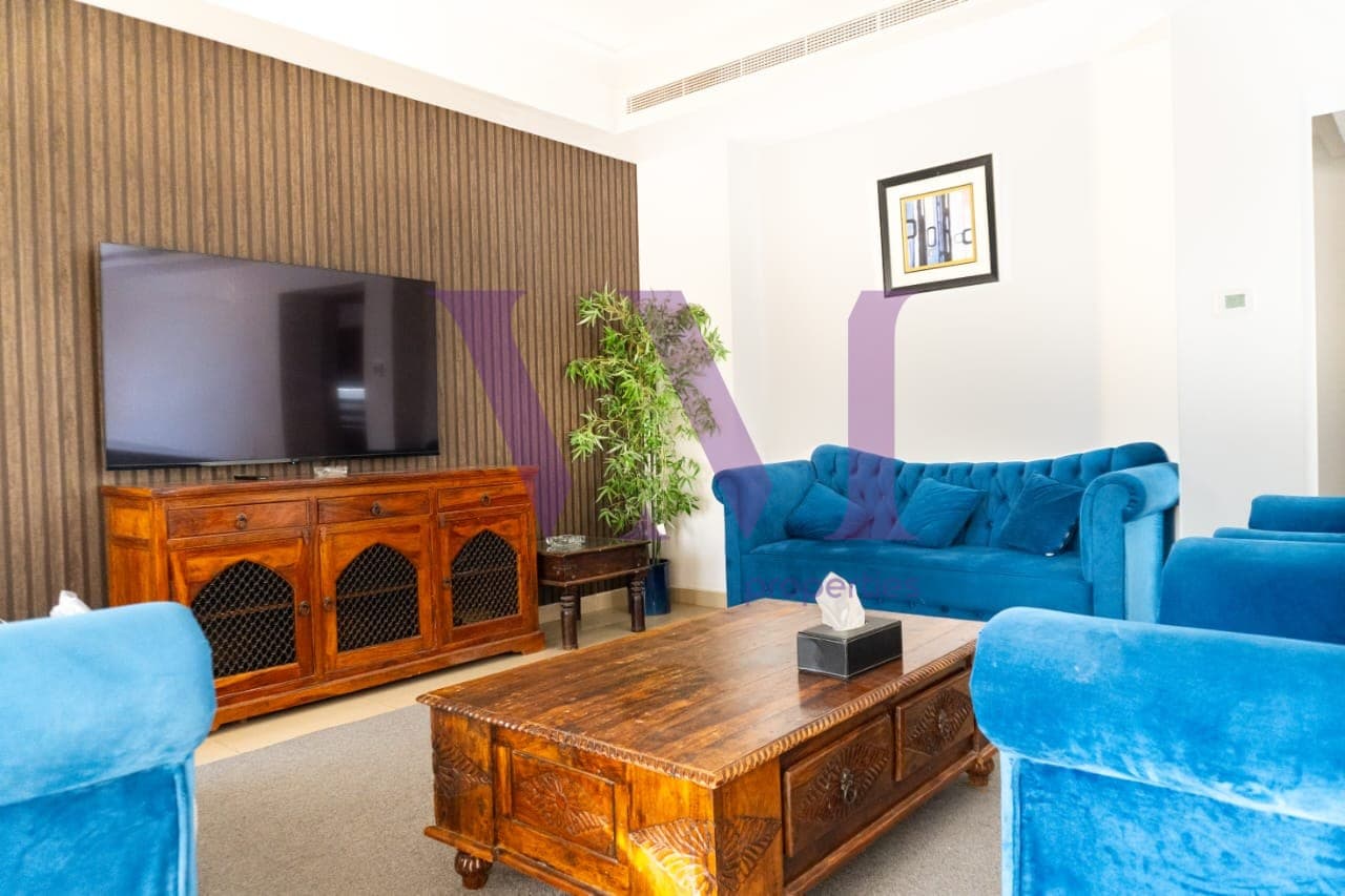 Private Pool l Furnished 4 Beds + Maid Villa — Al Hamra Village