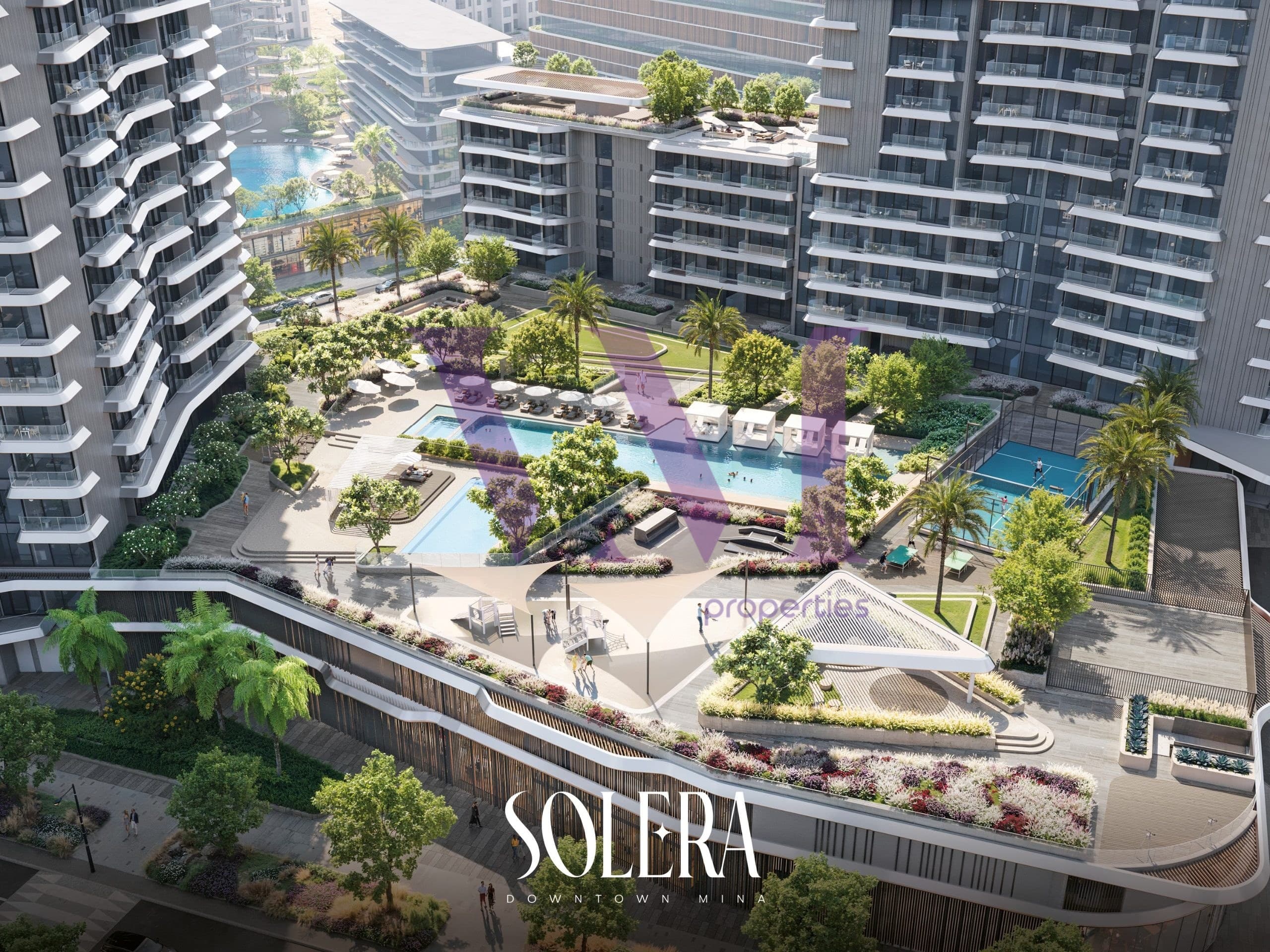 Luxury 1BR | Pool View | Solera Downtown — Mina Al Arab