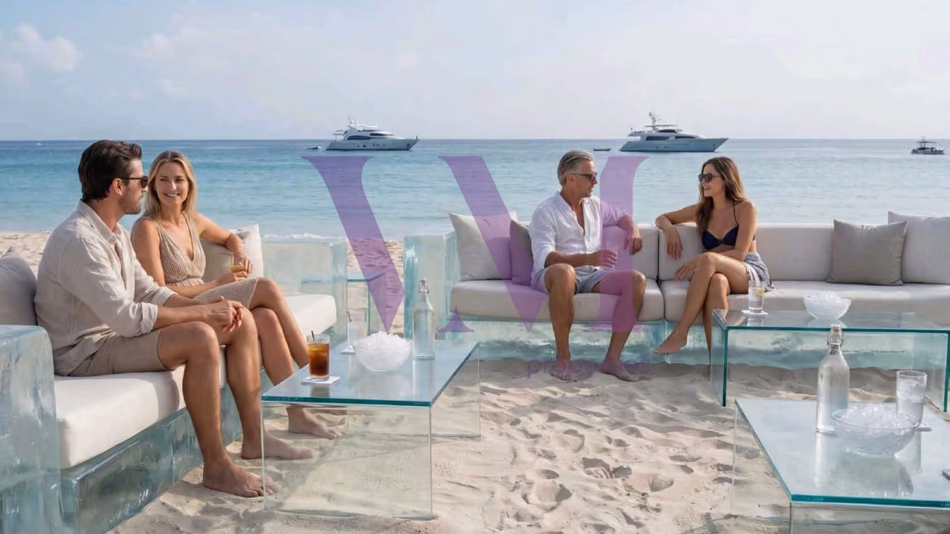 Ice Beach Furnished 1-Bed Apartment, Marjan Beach — Al Marjan Island