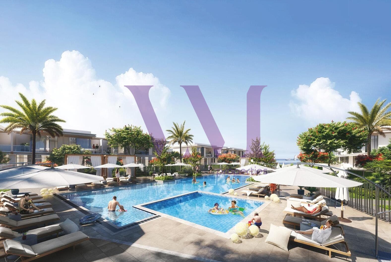 Luxury Fully Furnished Beachfront villa | Below OP — Al Hamra Village