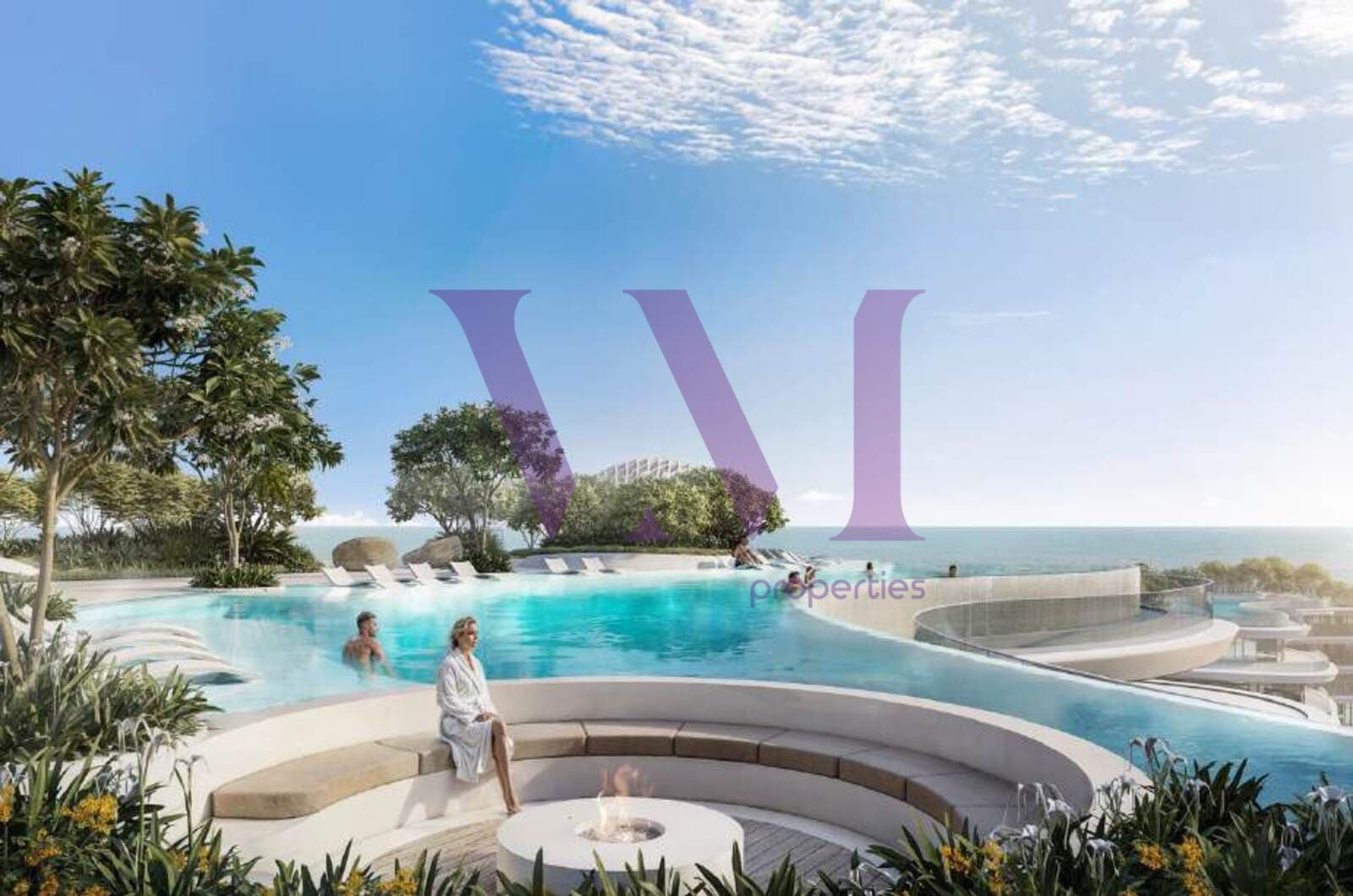 4Bd+maids / private pool with spacious balcony — Al Marjan Island